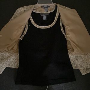 Per Se matching tank, jacket and skirt set